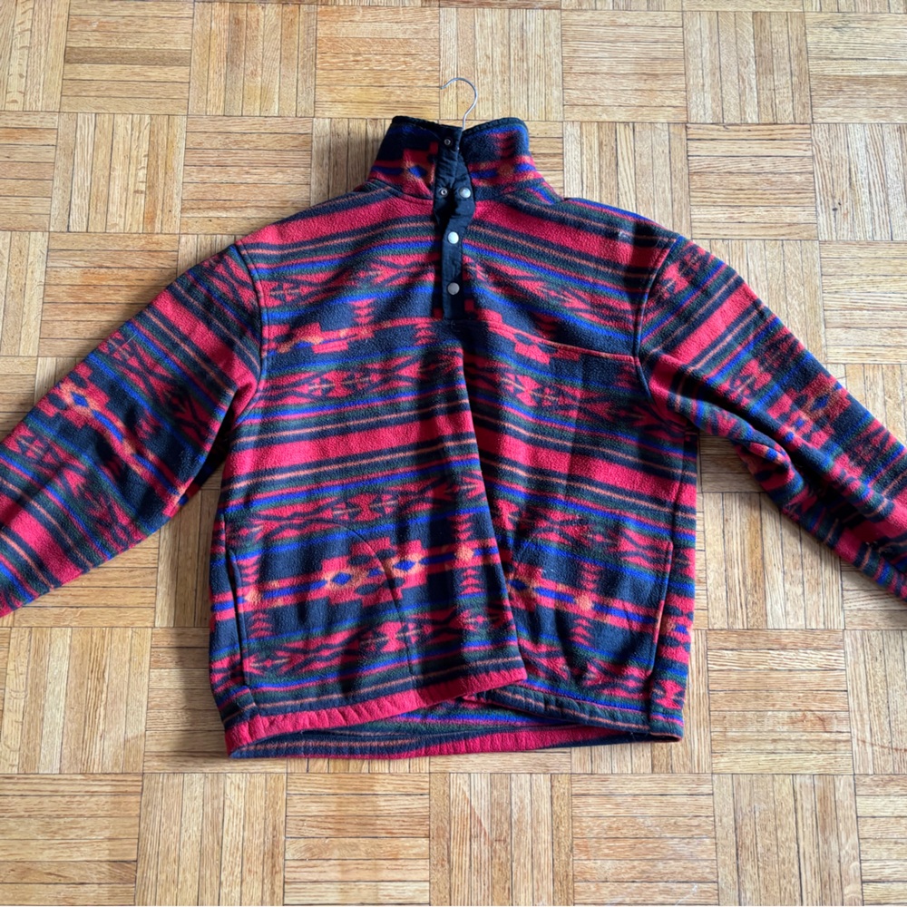 Men's Patterned Sweater - Red Multicolour